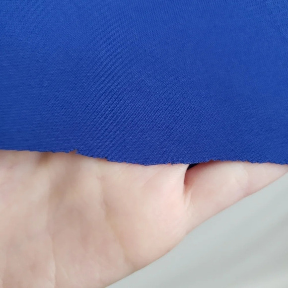 Elizabeth and James Blue Asymmetrical Racerback Sleeveless Rowan Blouson Dress - Picture 7 of 8